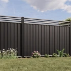 1.8 Contemporary Trellis - 4 Rail grey rails and trellis