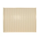 Extra Wide Cream Fence with Flat Caps