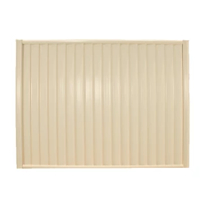 Extra Wide Cream Fence with Flat Caps