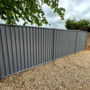 Grey Plain Fence