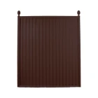 Brown Standard Mental Fence with Ball Caps