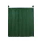 Green Standard Metal Fence with Ball Caps