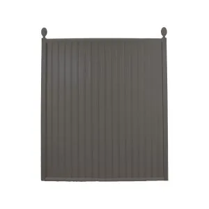 Grey Standard Metal Fence with Ball Caps