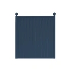 Storm Ready Maintenance Free ColourFence Standard Panel - Plain 1.8m/6ft high by 1.6m/5.24ft wide in Blue with Ball Caps