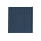 Storm Ready Maintenance Free ColourFence Standard Panel - Plain 1.8m/6ft high by 1.6m/5.24ft wide in Blue with Flat Caps