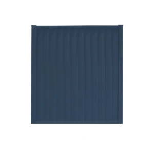 Storm Ready Maintenance Free ColourFence Standard Panel - Plain 1.8m/6ft high by 1.6m/5.24ft wide in Blue with Flat Caps