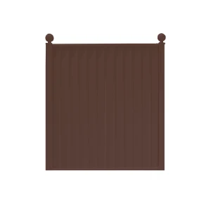 Storm Ready Maintenance Free ColourFence Standard Panel - Plain 1.8m/6ft high by 1.6m/5.24ft wide in Brown with Ball Caps