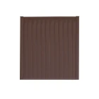 Storm Ready Maintenance Free ColourFence Standard Panel - Plain 1.8m/6ft high by 1.6m/5.24ft wide in Brown with Flat Caps