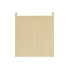 Storm Ready Maintenance Free ColourFence Standard Panel - Plain 1.8m/6ft high by 1.6m/5.24ft wide in Cream with Ball Caps