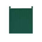 Storm Ready Maintenance Free ColourFence Standard Panel - Plain 1.8m/6ft high by 1.6m/5.24ft wide in Green with Ball Caps