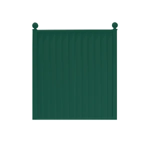 Storm Ready Maintenance Free ColourFence Standard Panel - Plain 1.8m/6ft high by 1.6m/5.24ft wide in Green with Ball Caps