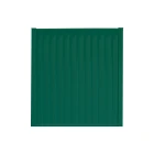 Storm Ready Maintenance Free ColourFence Standard Panel - Plain 1.8m/6ft high by 1.6m/5.24ft wide in Green with Flat Caps