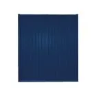Storm Ready Maintenance Free ColourFence Standard Panel - Plain 1.8m/6ft high by 1.6m/5.24ft wide in Blue with Flat Caps.