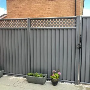 ColourFence Traditional Grey Trellis 2