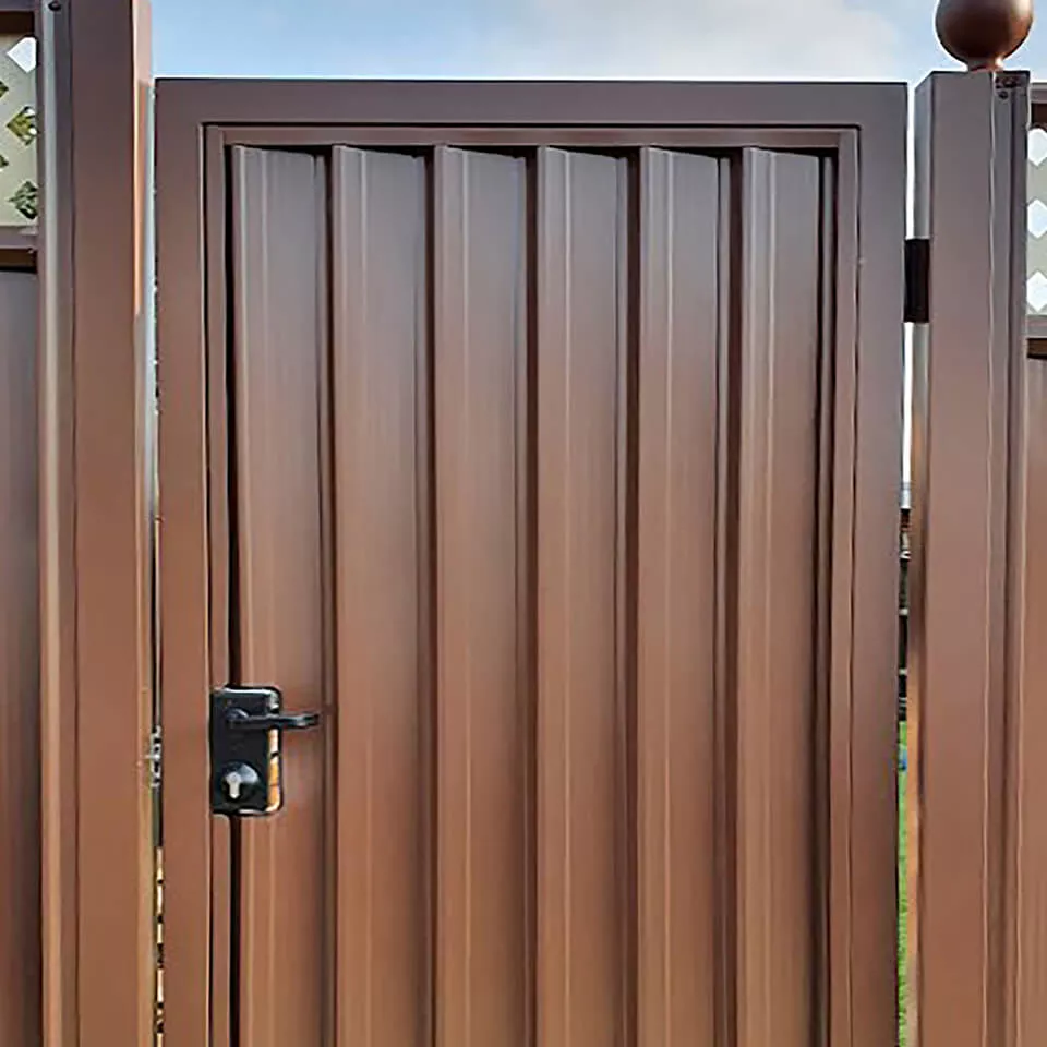 ColourFence Deluxe Brown Lattice Trellis Cream
