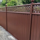 ColourFence Brown with Ball Caps